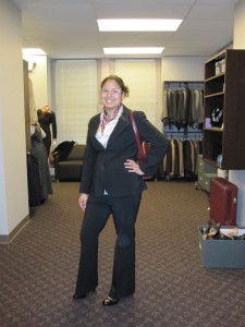 Rosa Baltodano, director at Center for Young Women's Development, after her image consultation with Michelle T. Sterling at Dress for Success.