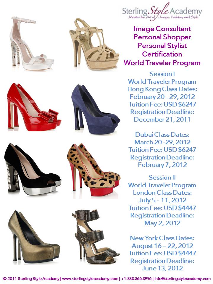 Dubai, New York, Hong Kong, London Image Consultant Training - World Traveler Program 2012