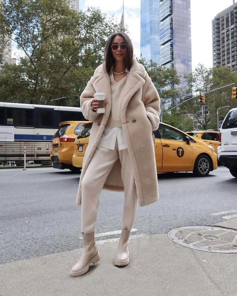 How to Style a Colorful Winter Coat - Max Mara Teddy Coat