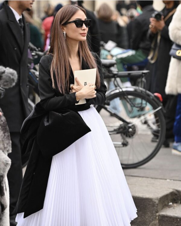 Heart Evangelista’s YSL Cat Eye Sunglasses at Paris Fashion Week 2022