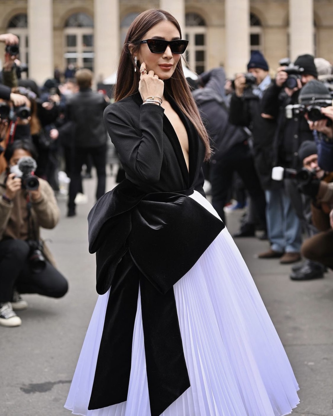 All Of Heart Evangelista Stylish Looks In Paris Fashion Week