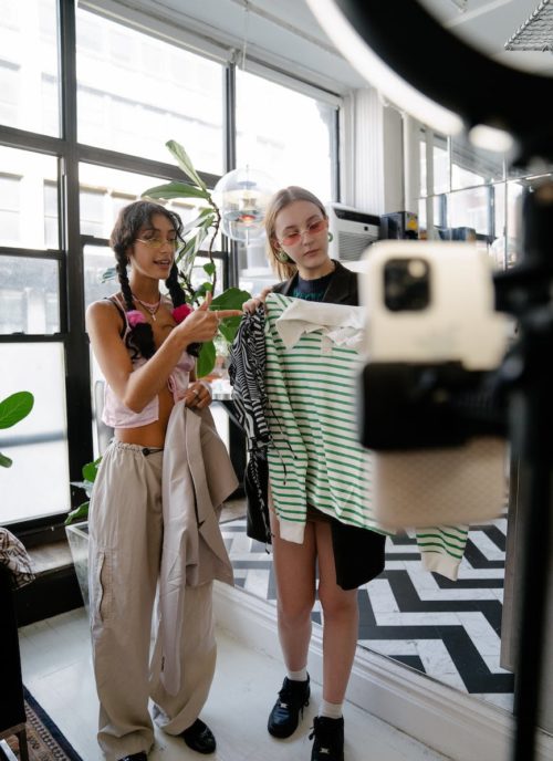 personal styling fashion influencers recording