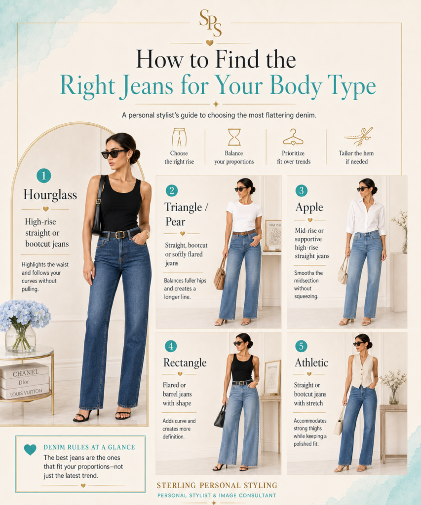 How to Find the Right Jeans for Your Body Type | A Personal Stylist's Guide
