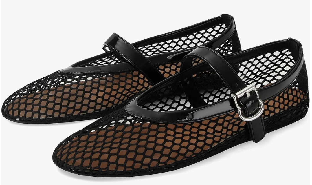 Ballerina Fishnet Flats