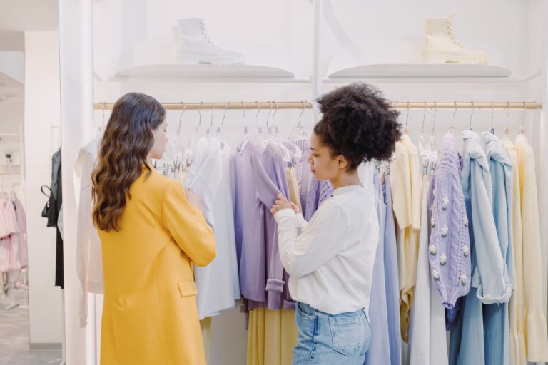 fashion woman shopping housework