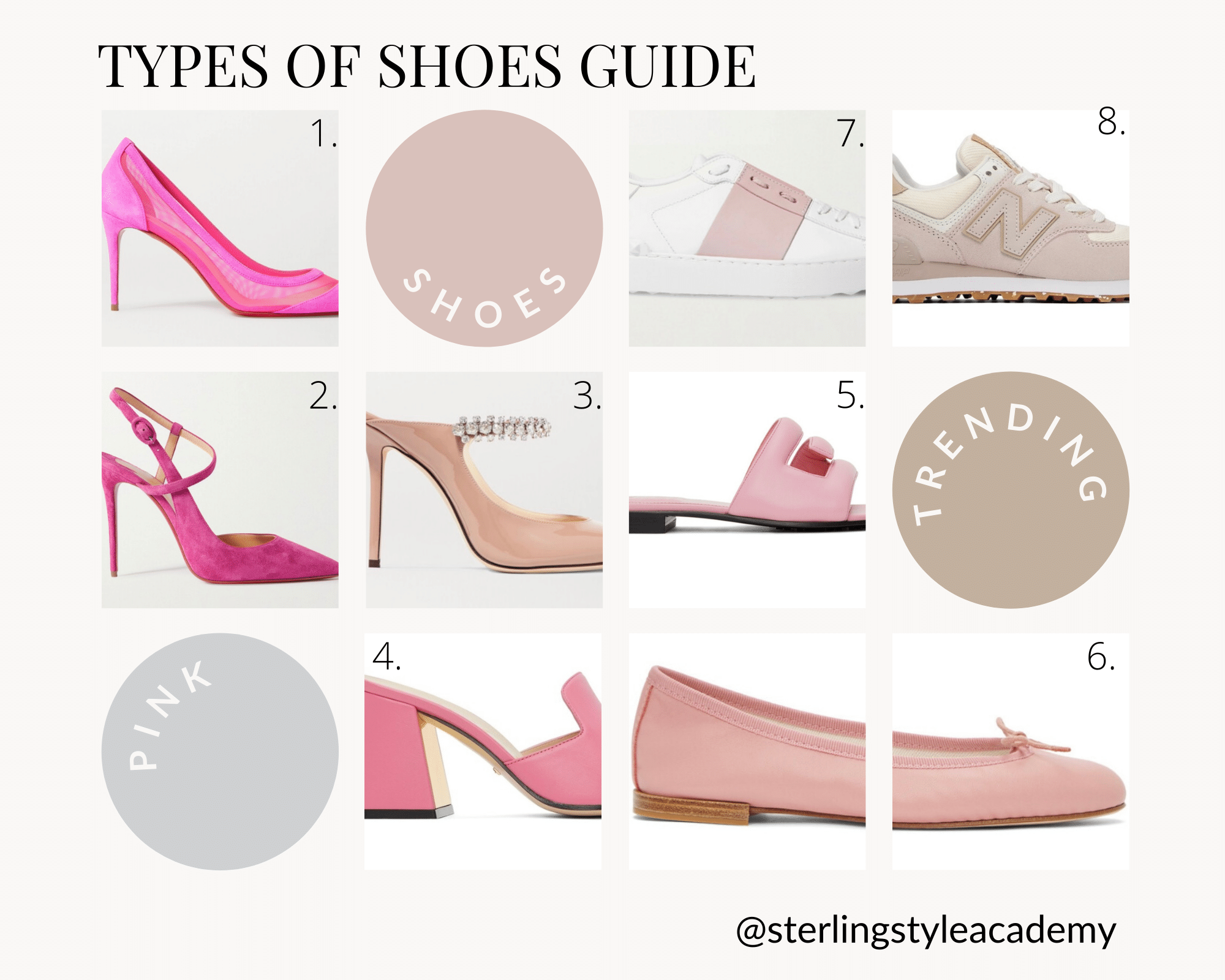 8 Foundational Types of Shoes Guide for Ladies - Image Consultant