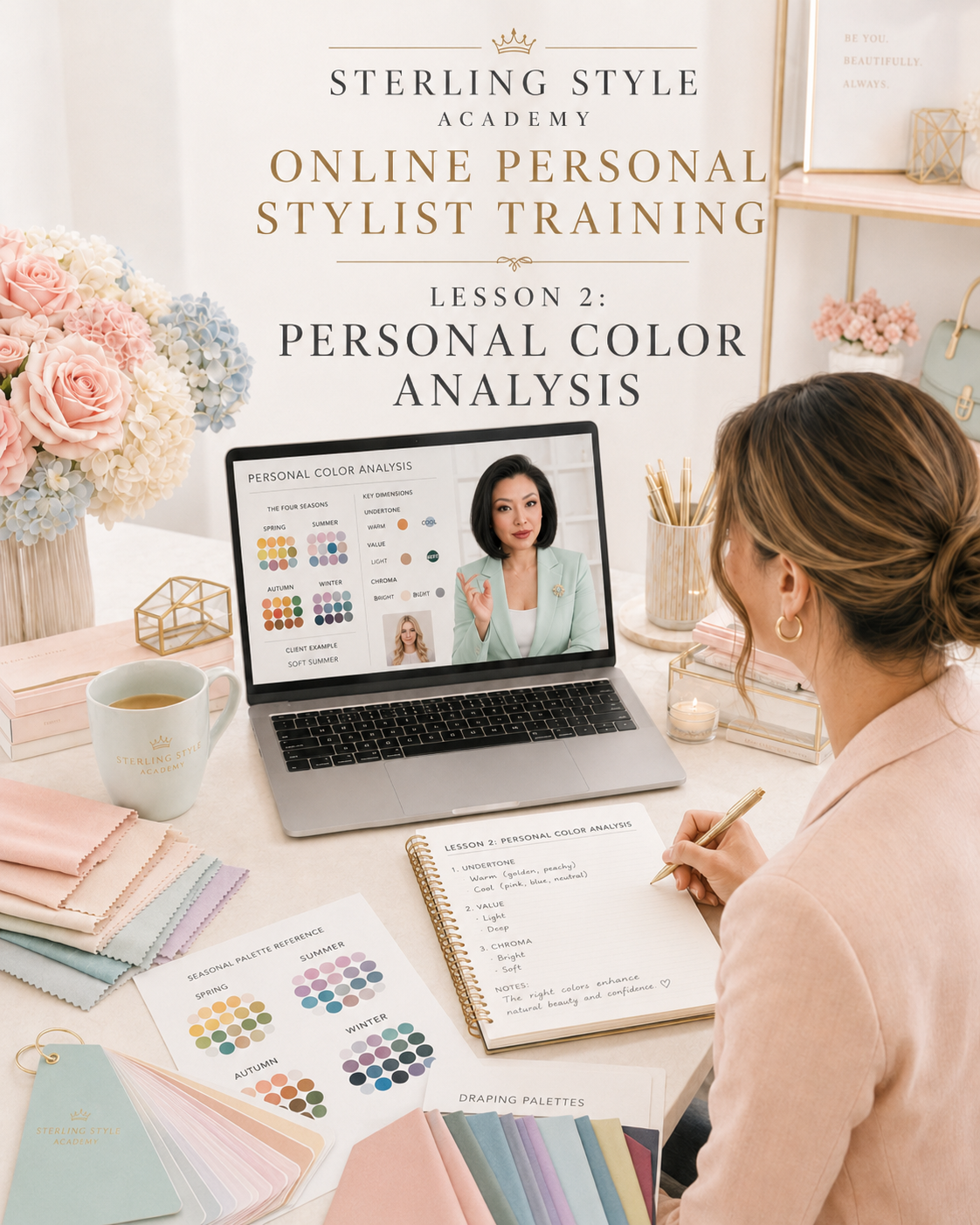 Online Personal Stylist Training Lesson 2 - Personal Color Analysis