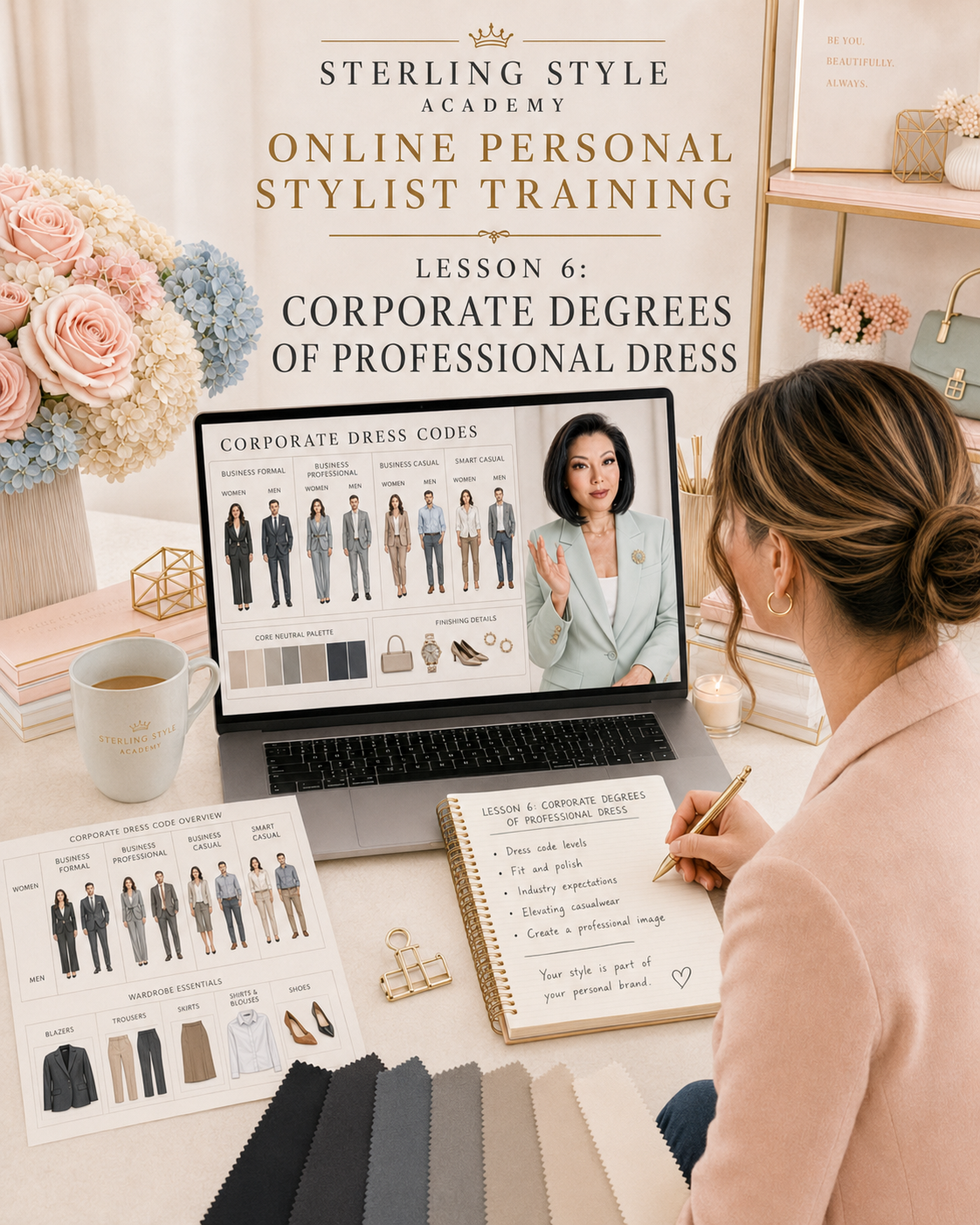 Online Personal Stylist Training Lesson 6 - Corporate Degrees of Professional Dress